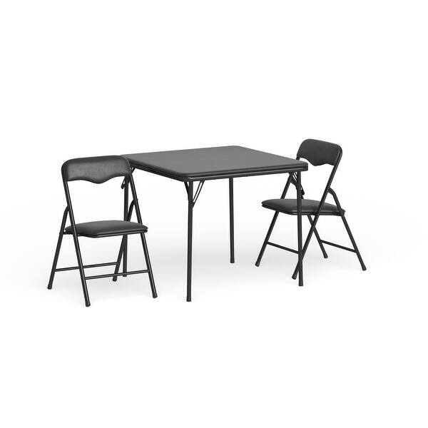Kids Colorful 3 Piece Folding Table And Chair Set Overstock 10648650
