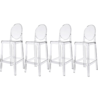 Ghost chair bar stool with back sales