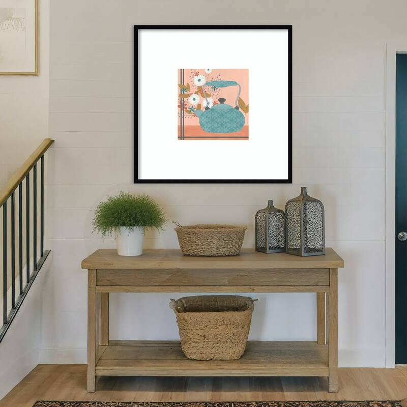 Whimsical Kitchen No. 3 by June Erica Vess Wood Framed Wall Art Print