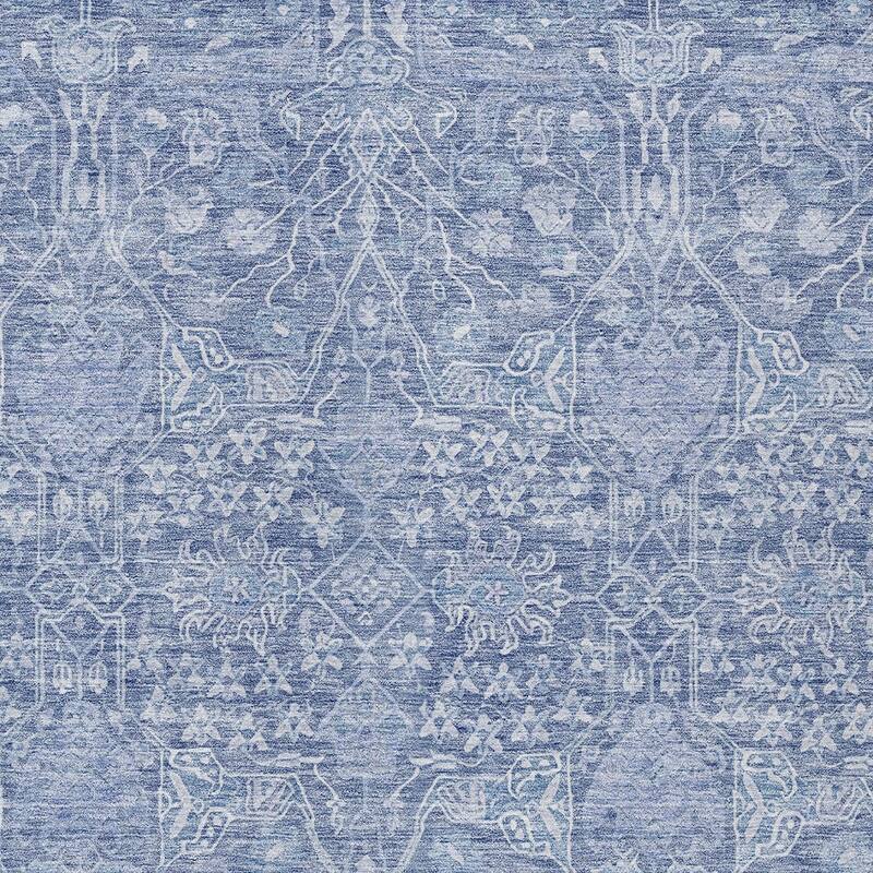HomeRoots Floral Transitional Rectangle Outdoor Rug