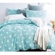 preview thumbnail 2 of 0, Clara Blue/White Polka Dots 100% Cotton double layer yarn Comforter Set