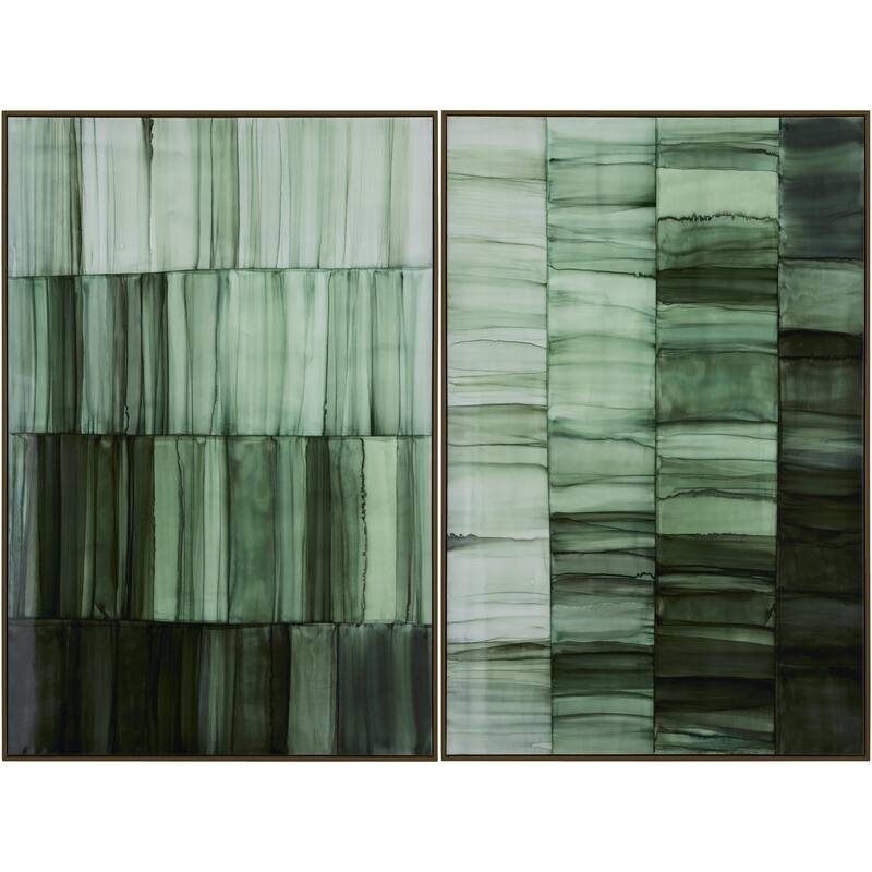 Livabliss Connection Modern Framed Art Set of 2 - Black