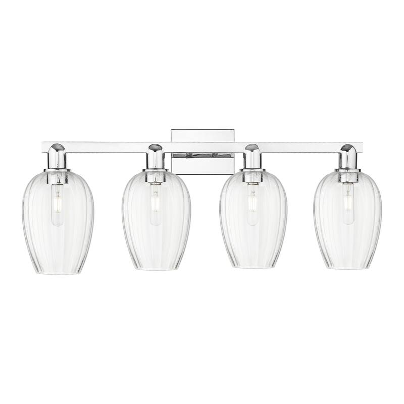 Innovations Lighting Downtown Urban - Preston - 4 Light 36" Flute Shade Bath Vanity Light