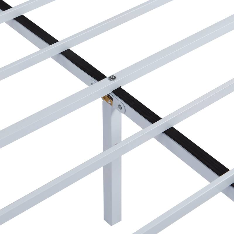 VECELO Bed Frame with Headboard & Metal Slat,Easy Set up- Twin/Full/QueenSize Bed