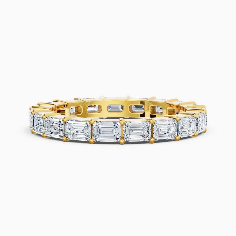 Auriya 14k Gold Emerald East-West Lab Grown Diamond Eternity Band 2.00 - 9.00 ct. tw. (F-G, VS) - 2.85 ct. wt. - 8.5 - Yellow