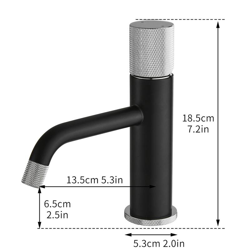 Modern Black and Brushed Nickel Faucet Brass Bathroom Basin Faucet Design Deck Mounted Water Mixer Tap