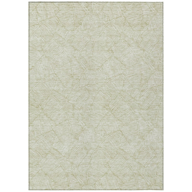 Machine Washable Indoor/ Outdoor Chantille Tropical Palm Rug