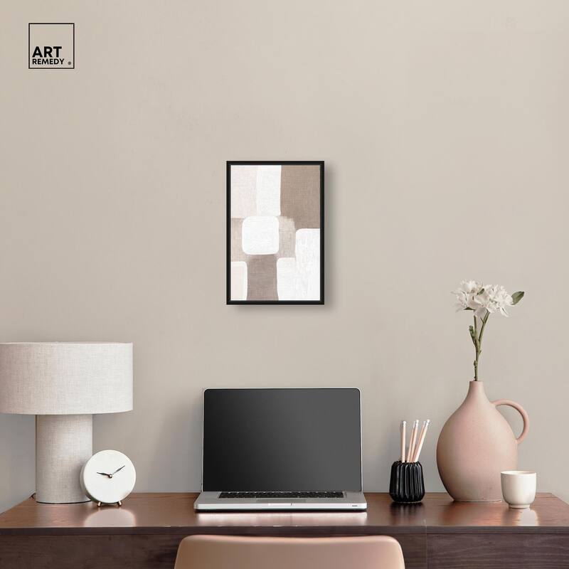 Stucco Squares I Canvas by Art Remedy