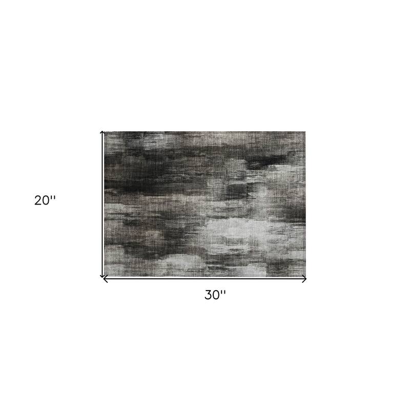 Hara Artistic Abstract Weather Resistant Blended Style Outdoor Rug
