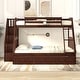preview thumbnail 33 of 37, Twin-over-Full Bunk Bed with Drawers，Ladder and Storage Staircase