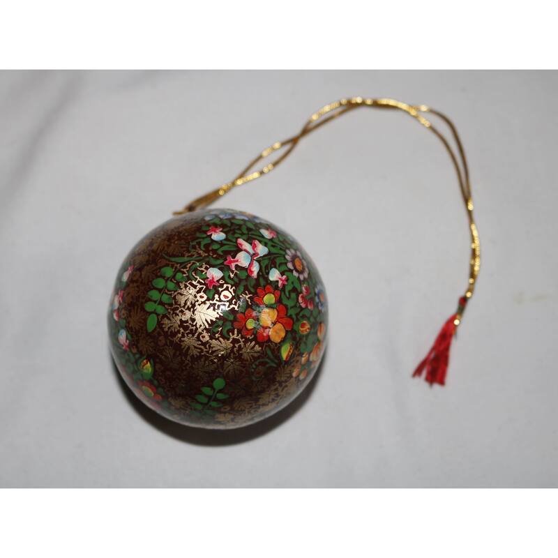Handmade Christmas Ornaments Hand Painted by Artisan on Recycled Paper - Mug 9 - One Size