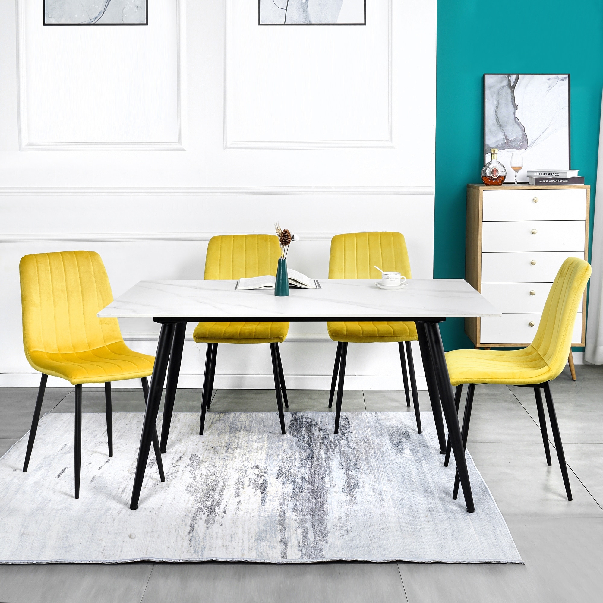Sturdy metal dining 2025 chairs
