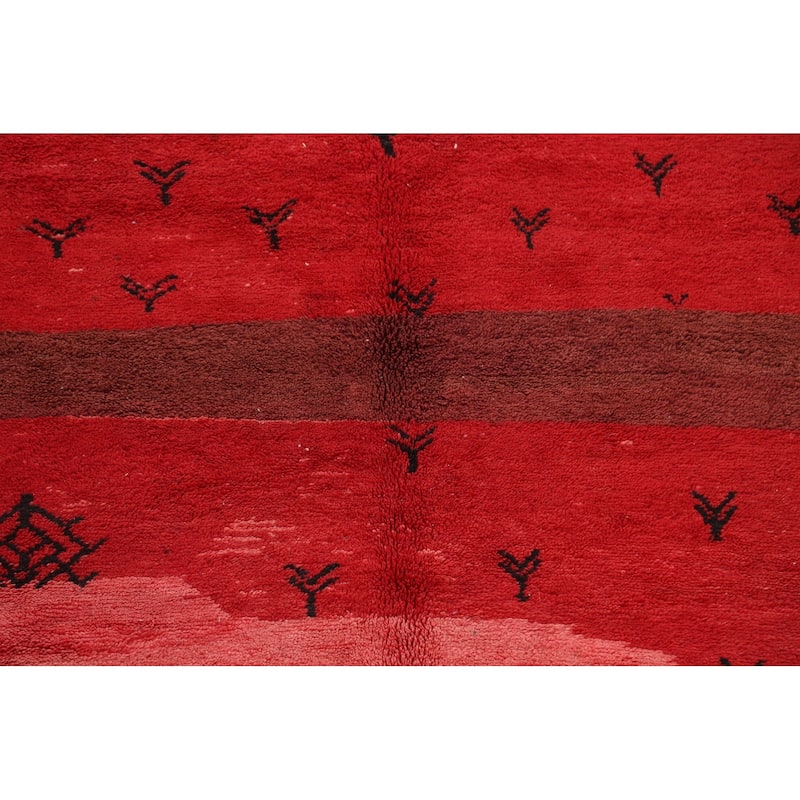 Tribal Moroccan Oriental Home Decor Area Rug Wool Hand-knotted - 6'5" x 10'5"