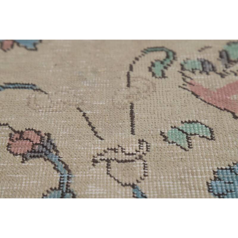 Floral Tabriz Persian Area Rug Traditional Hand-Knotted Wool Carpet - 7'9"x 10'11"