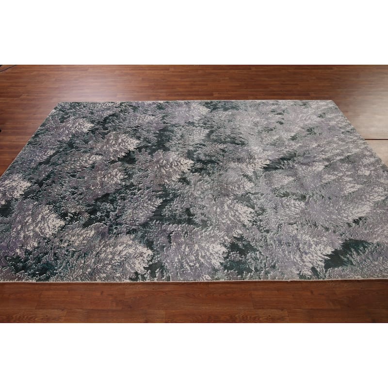 All-Over Abstract Modern Area Rug Handmade Wool Carpet - 6'0" x 9'0"