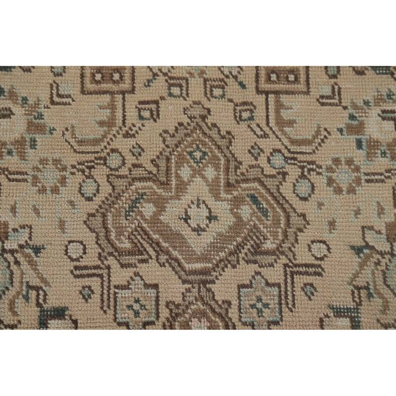 Tabriz Vintage Persian Area Rug Hand-Knotted Wool Carpet - 6'5" x 9'5"