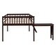 preview thumbnail 8 of 7, Full Size Solid Pine Wood Frame Loft Bed With Removable Desk and Cabinet