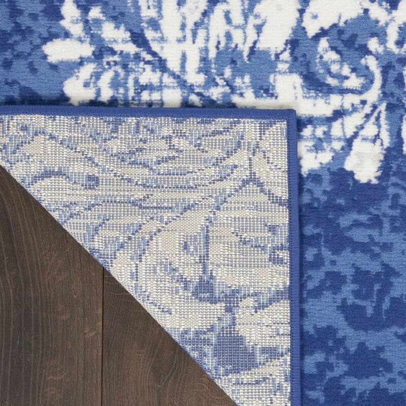 Power Loomed Distressed Non Skid Stain Resistant Area Rug - 120' X '96' X '0.39