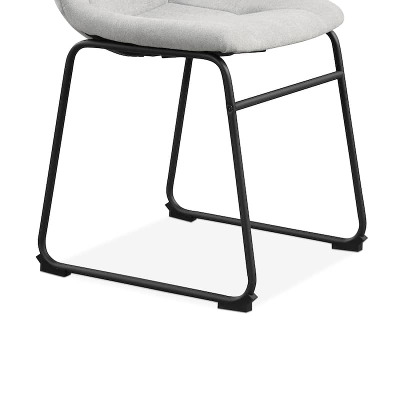 Furniture of America Eamon Modern Chenille Padded Dining Chairs (Set of 2)