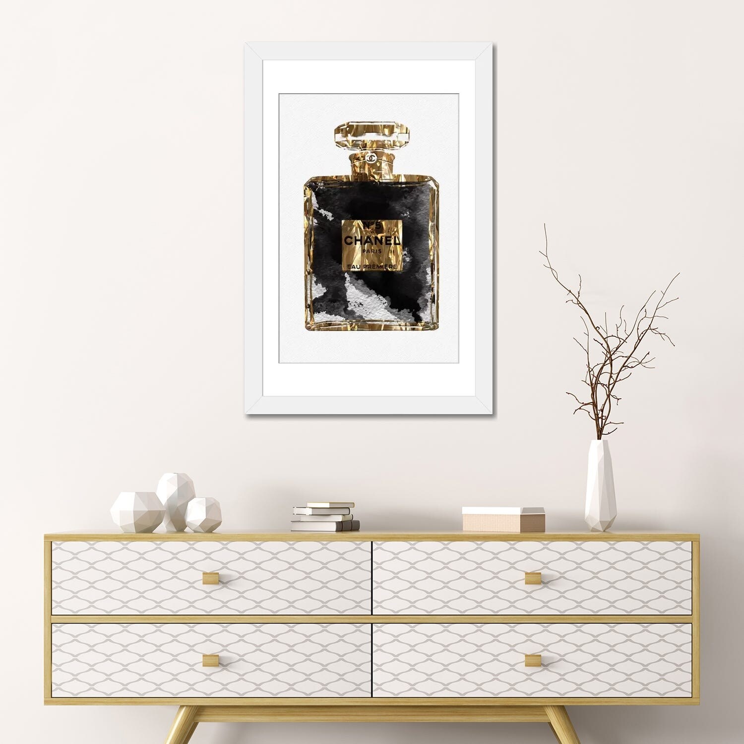 iCanvas Gold Black Copper Perfume Bottle Art III by Pomaikai Barron - Bed  Bath & Beyond - 37462162
