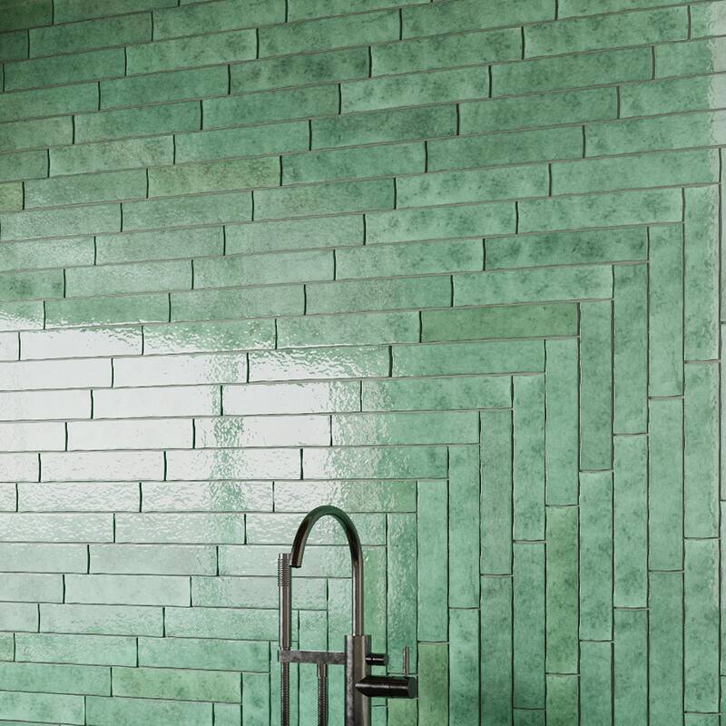 Merola Tile Menorca Lake 2-1/2" x 12-7/8" Ceramic Wall Tile