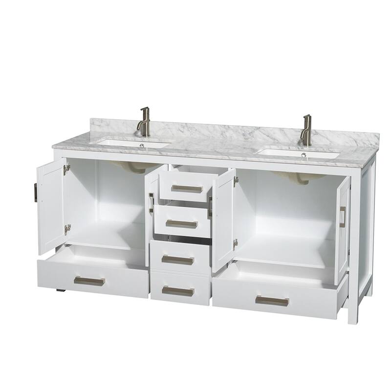 Wyndham Collection WCS141472DUNSMXX Sheffield 72" Free Standing Double