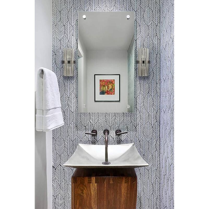 Palermo Clear Glass Rods Wall Sconces Lighting 2-Pack