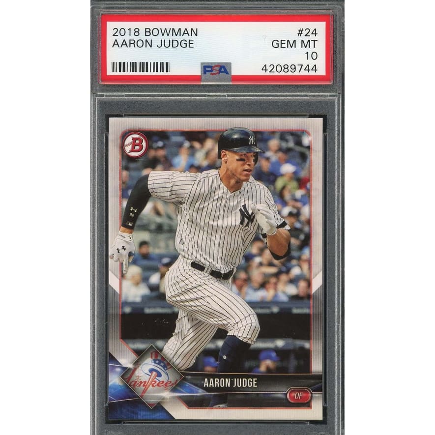 Aaron Judge 2018 Bowman Baseball Card #24 Graded PSA 10 - 8'6" x 11'6"