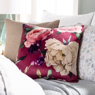 Artistic Weavers Jasyn Floral Velvet 20-inch Throw Pillow