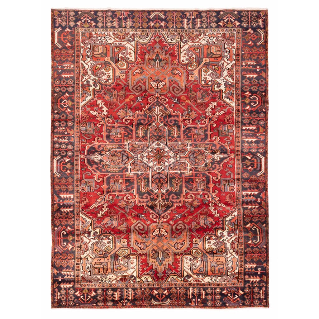 ECARPETGALLERY Hand-knotted Sarabi Red Wool Rug - 8'1 x 11'0