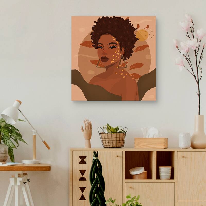 Fro Glow by Princella Canvas Art Print