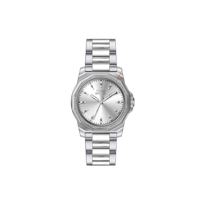 Invicta Women's 49110 Speedway Quartz 3 Hand Silver Dial Watch