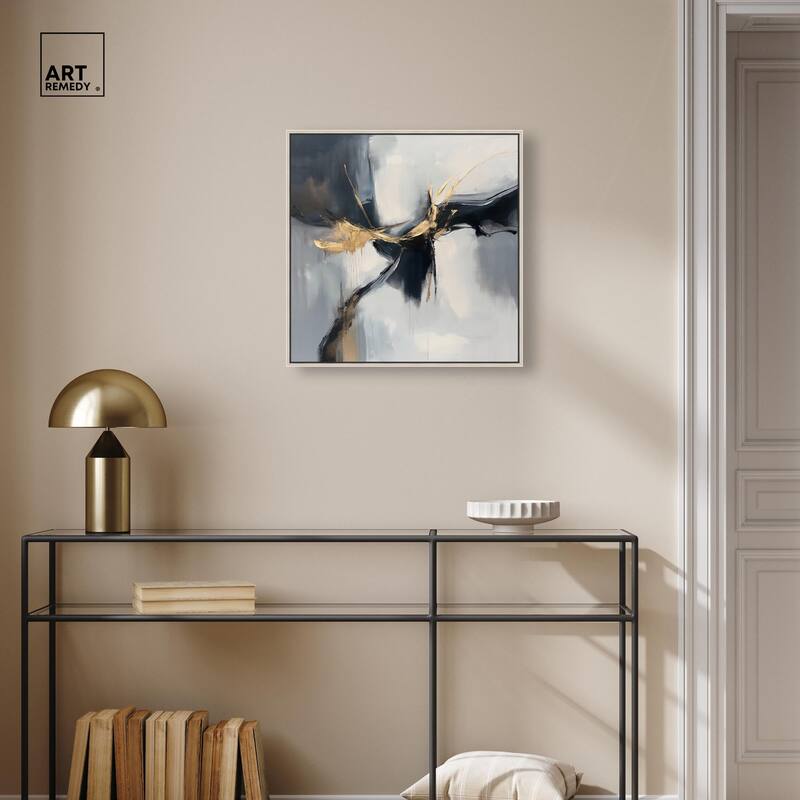 Golden Fissure I Canvas by Art Remedy
