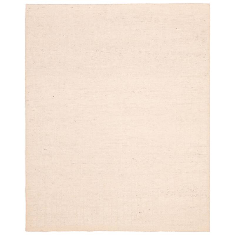 ECARPETGALLERY Hand-knotted Looma Cream Wool Rug - 8'0 x 9'11