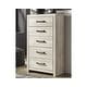 preview thumbnail 9 of 22, Baystorm Gray Chest of Drawers Whitewash - 5-drawer