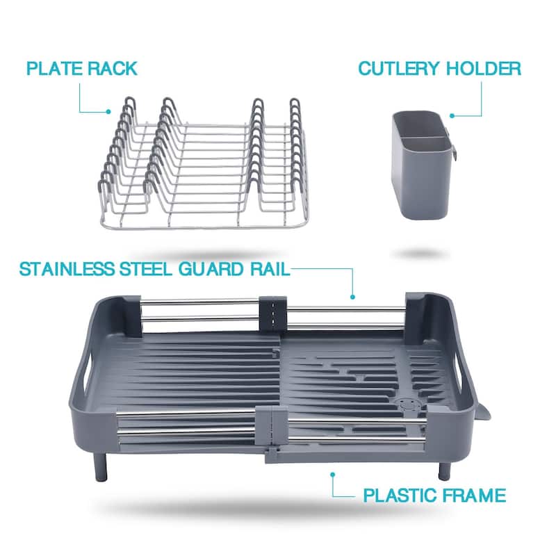 Adjustable Dish Drying Rack for Kitchen Bed Bath & Beyond 37477744