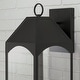 preview thumbnail 6 of 4, Burton Outdoor 4-light Black Large Wall Lantern w/ Clear Glass