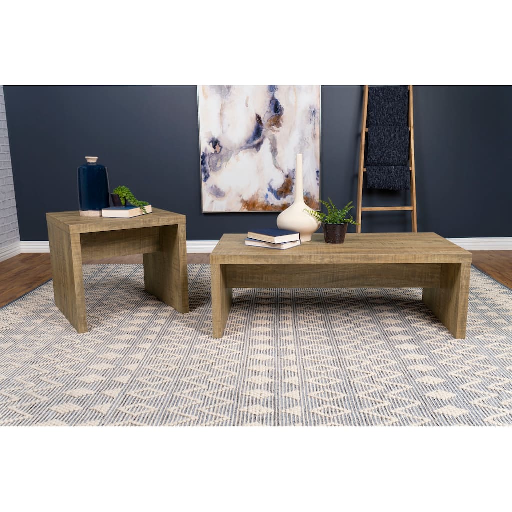 Lynette Rectangular Coffee And End Table Set Mango