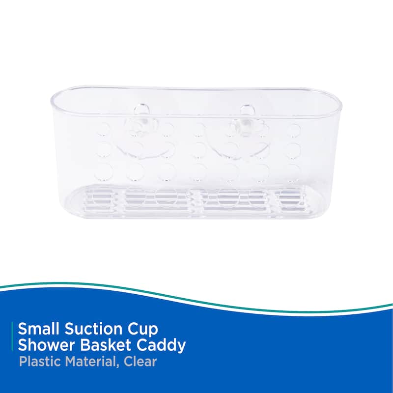 Kenney Small Suction Cup Basket Caddy - 2.53" L x 6.72" W x 3" H