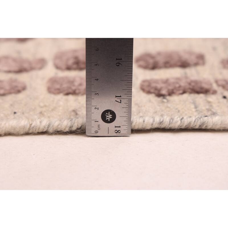 ECARPETGALLERY Hand-knotted Tangier Dark Brown, Ivory Wool Rug - 8'3 x 10'3