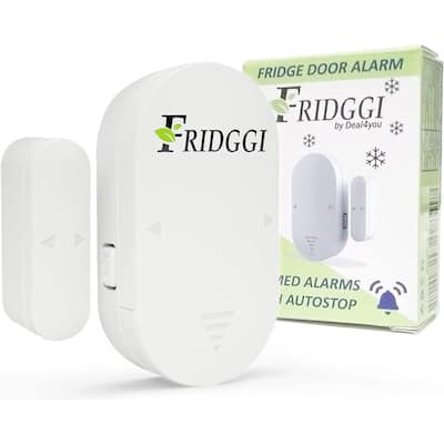 FRIDGGI - Fridge Door Chime with Delay, Freezer Door Alarm when Left Open