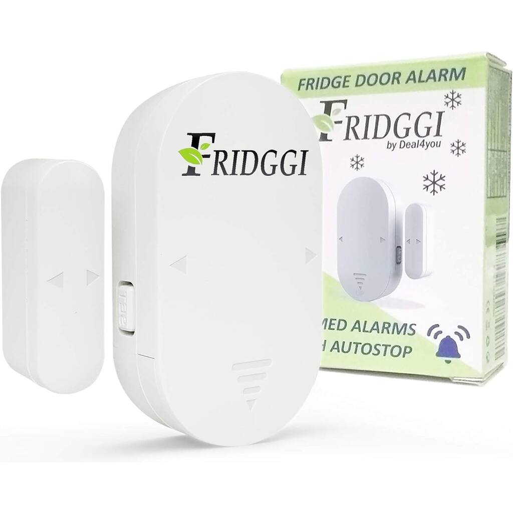 FRIDGGI - Fridge Door Chime with Delay, Freezer Door Alarm when Left Open