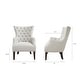 preview thumbnail 7 of 8, Hannah Button Tufted Wing Chair