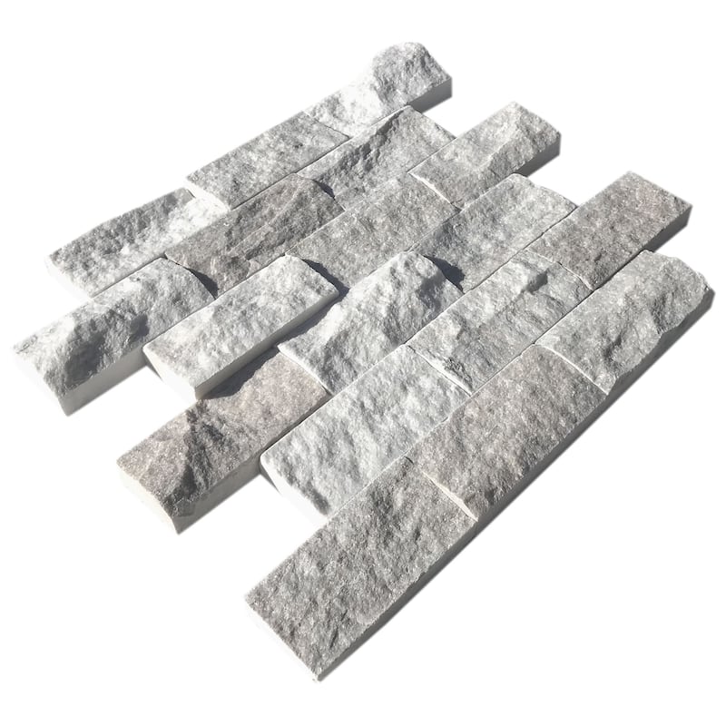 Apex Marble 2" x 4" Split Face Mosaic Tile