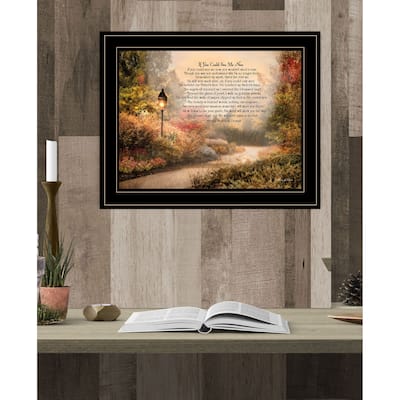 TrendyDecor4U Farmhouse "If You Could See Me Now" Framed Print Wall Art by Robin Lee Vieira - Earthtone