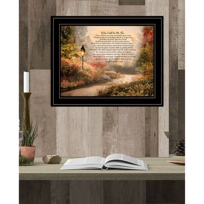 TrendyDecor4U Farmhouse "If You Could See Me Now" Framed Print Wall Art by Robin Lee Vieira - Earthtone