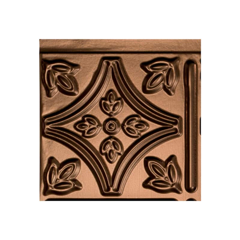 FASÄDE Traditional Style 1 Decorative Vinyl Backsplash Panel - 6x6 Inch Sample - Oil Rubbed Bronze