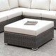 preview thumbnail 1 of 5, Furniture of America Pyle Contemporary Faux Wicker Large Ottoman Light Grey/Ivory