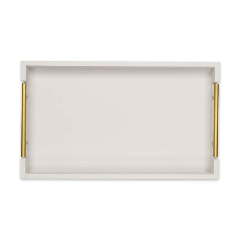 Lusan Faux Shagreen Tray with Handles