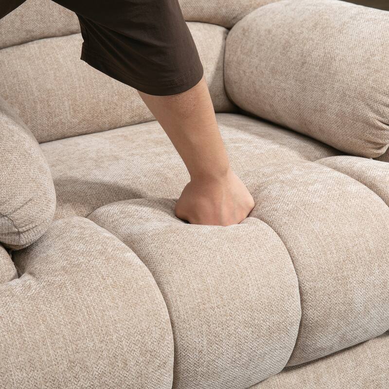 Roomfitters Oversized Power Lift Recliner Chair, Electric Massage Sofa with Heat & USB, Large Chenille Stand Up Armchair